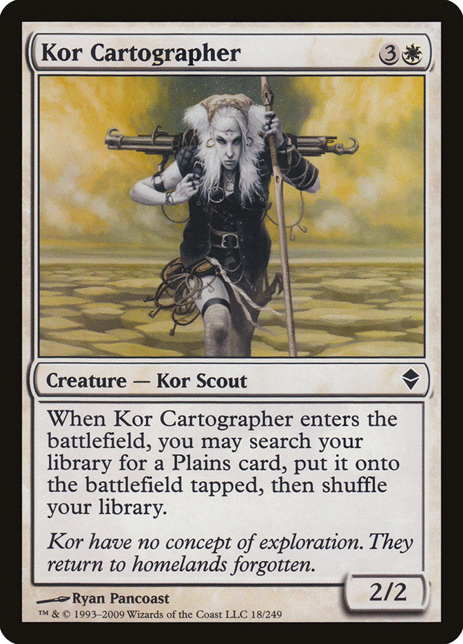 Kor Cartographer [Zendikar] | Game Master's Emporium (The New GME)