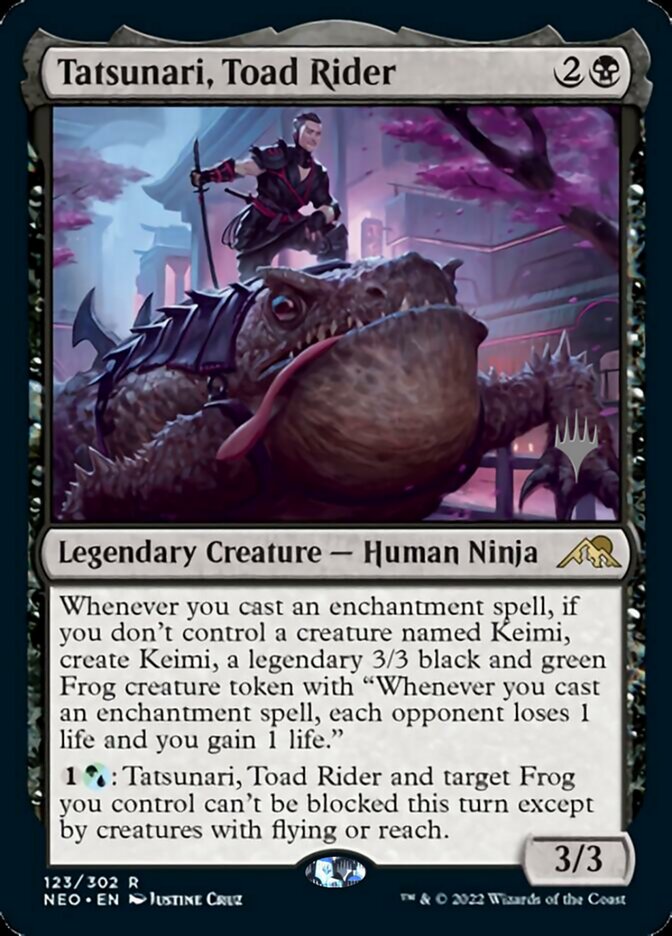 Tatsunari, Toad Rider (Promo Pack) [Kamigawa: Neon Dynasty Promos] | Game Master's Emporium (The New GME)