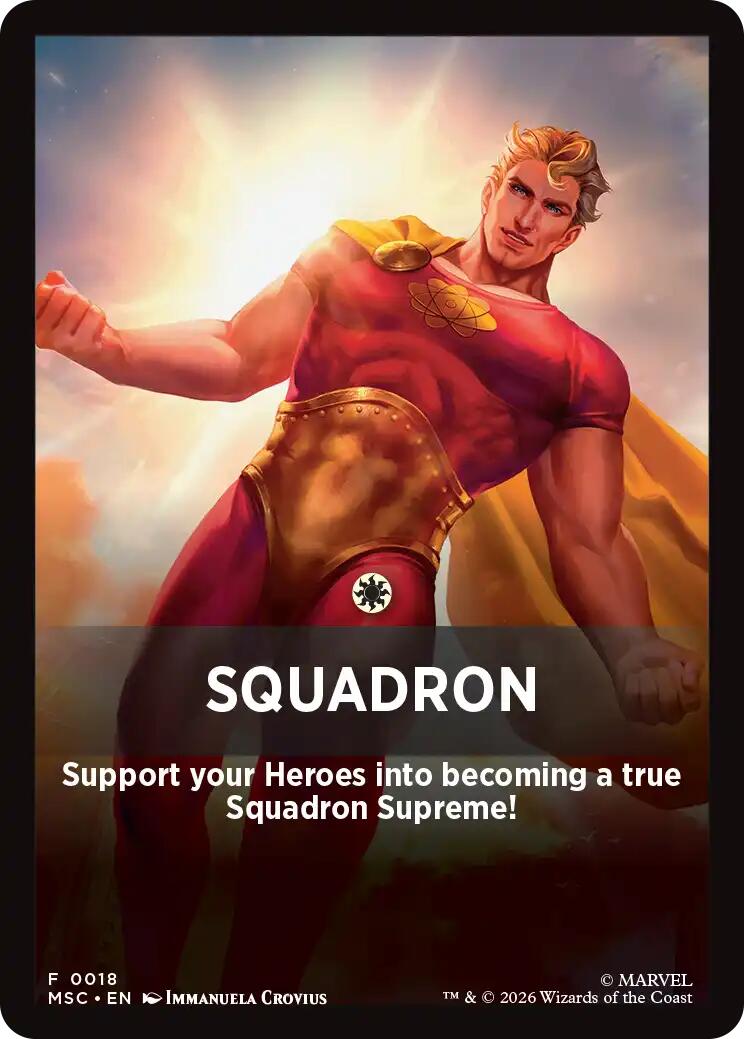 Squandron Theme Card [Marvel Super Heroes Commander] | Game Master's Emporium (The New GME)