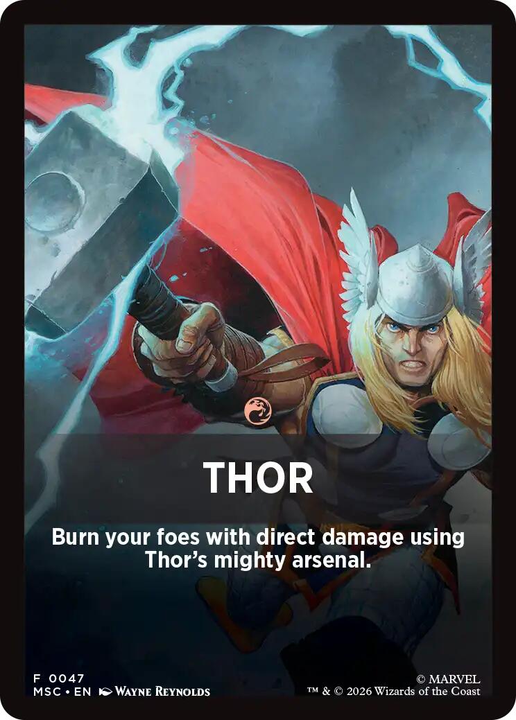 Thor Theme Card [Marvel Super Heroes Commander] | Game Master's Emporium (The New GME)