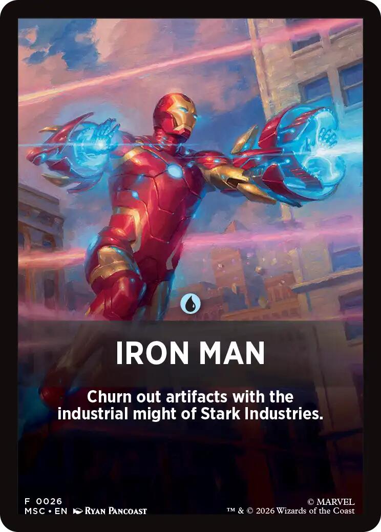Iron Man Theme Card [Marvel Super Heroes Commander] | Game Master's Emporium (The New GME)