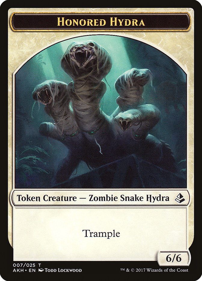 Honored Hydra // Warrior Double-Sided Token [Amonkhet Tokens] | Game Master's Emporium (The New GME)