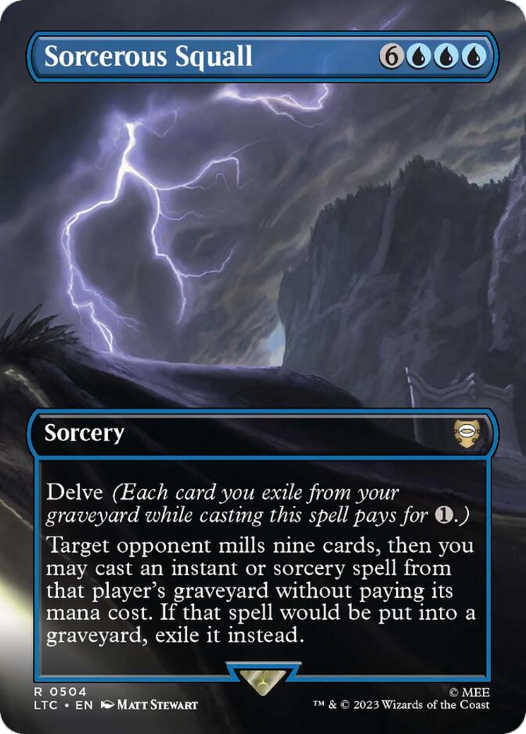 Sorcerous Squall (Borderless) [The Lord of the Rings: Tales of Middle-Earth Commander] | Game Master's Emporium (The New GME)