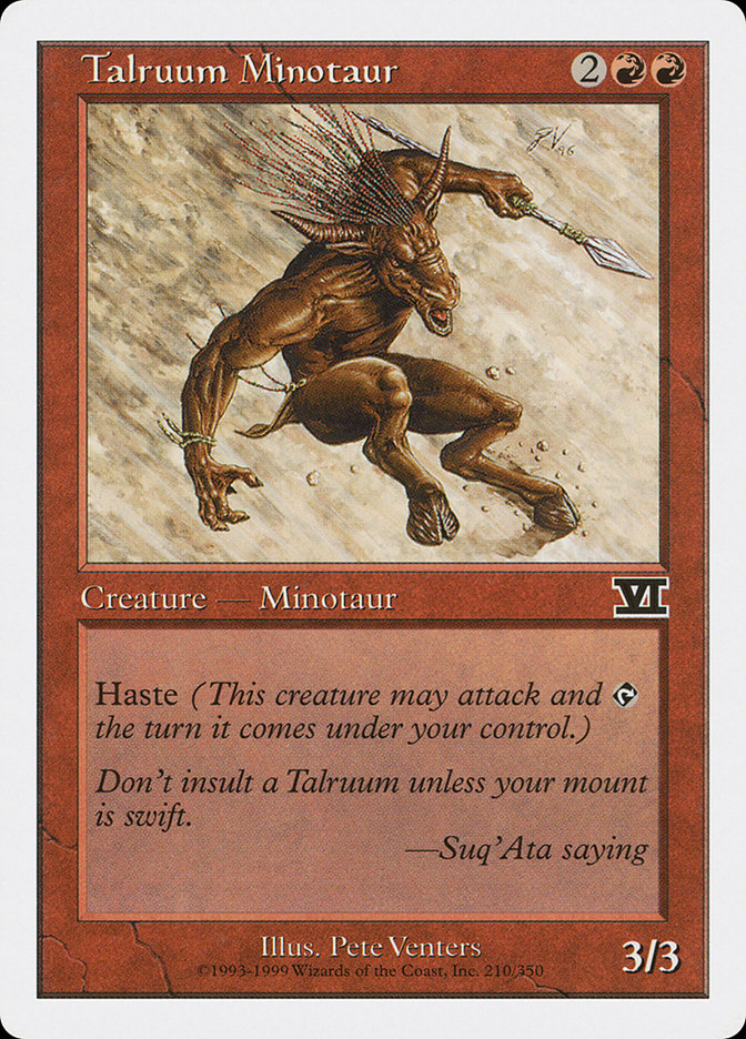 Talruum Minotaur [Classic Sixth Edition] | Game Master's Emporium (The New GME)