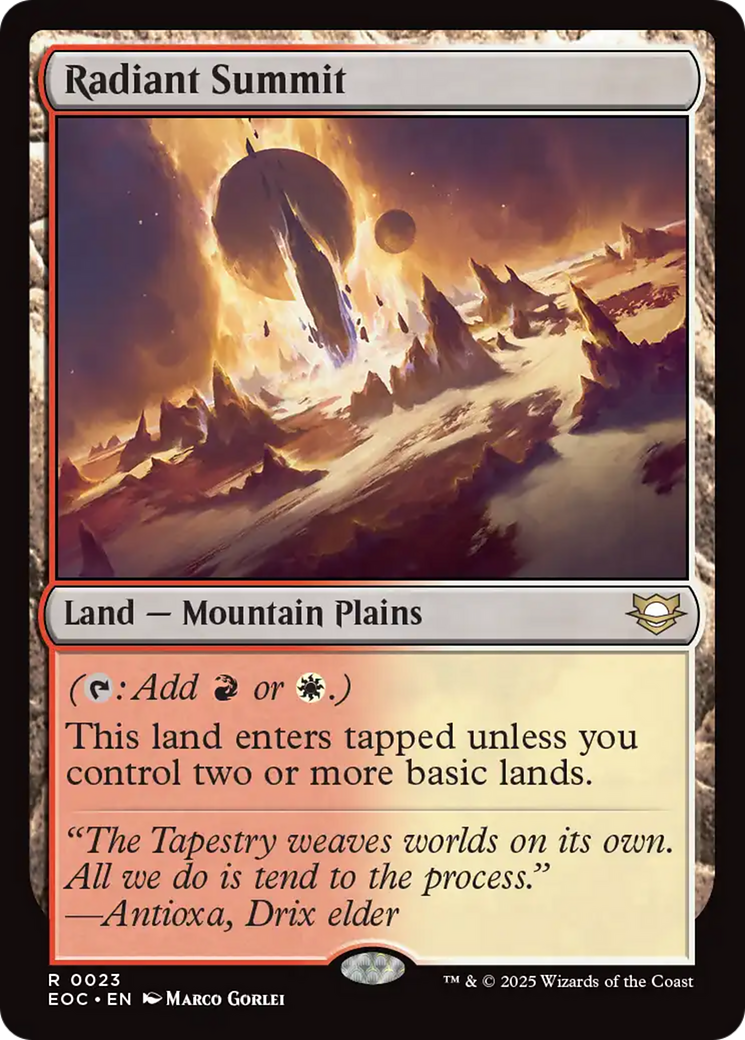 Radiant Summit [Edge of Eternities Commander] | Game Master's Emporium (The New GME)