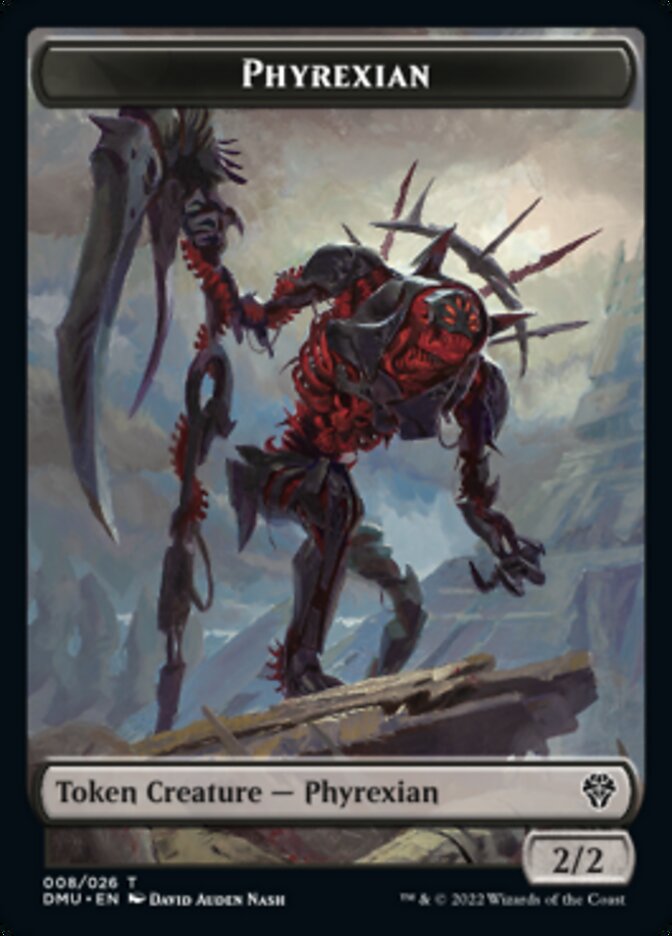 Phyrexian // Sand Warrior Double-Sided Token [Dominaria United Tokens] | Game Master's Emporium (The New GME)