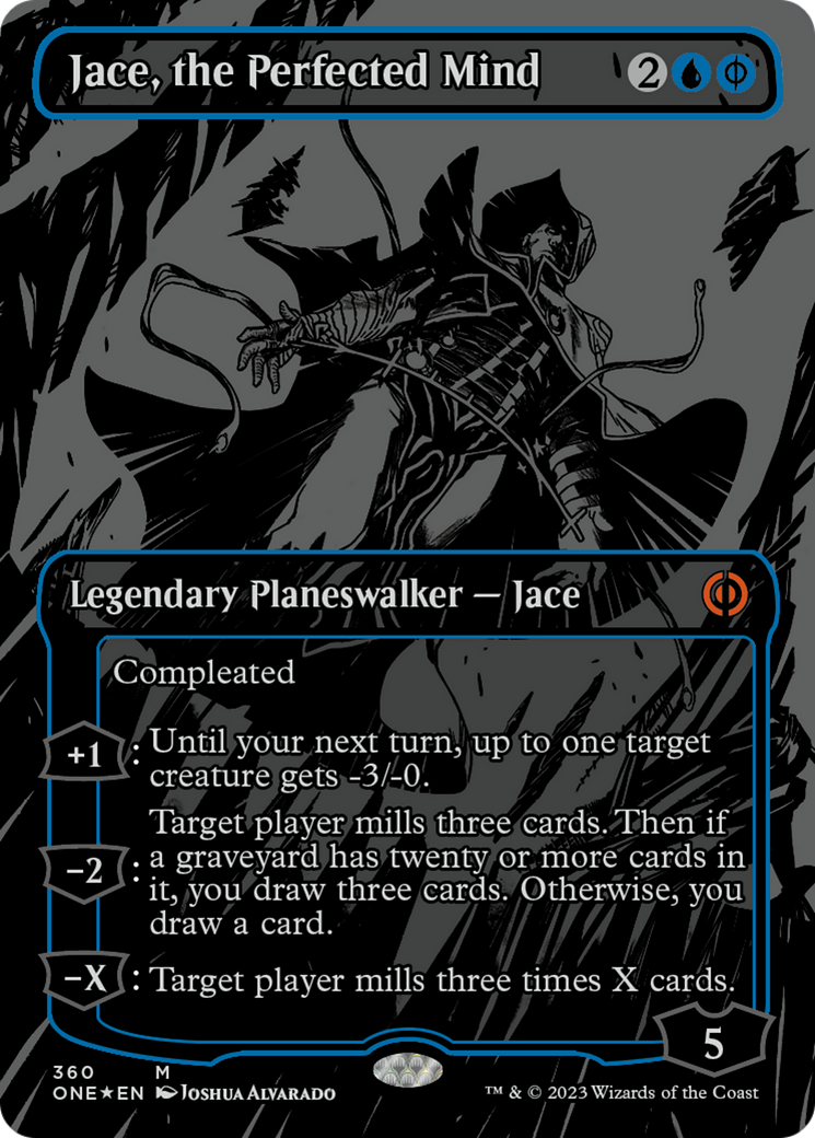 Jace, the Perfected Mind (Oil Slick Raised Foil) [Phyrexia: All Will Be One] | Game Master's Emporium (The New GME)