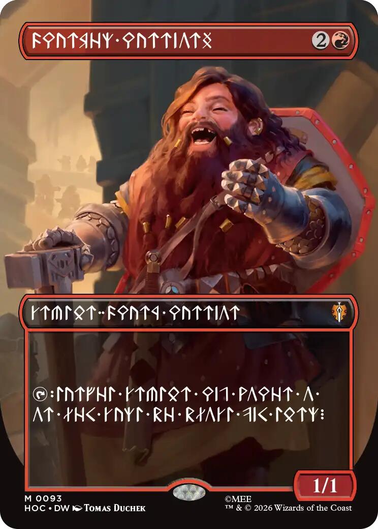 Dwarven Warriors (Borderless) (Dwarvish) [The Hobbit: Eternal-Legal] | Game Master's Emporium (The New GME)