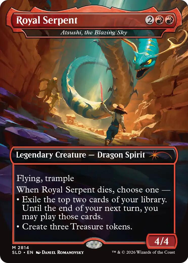 Royal Serpent - Atsushi, the Blazing Sky [Secret Lair Drop Series] | Game Master's Emporium (The New GME)