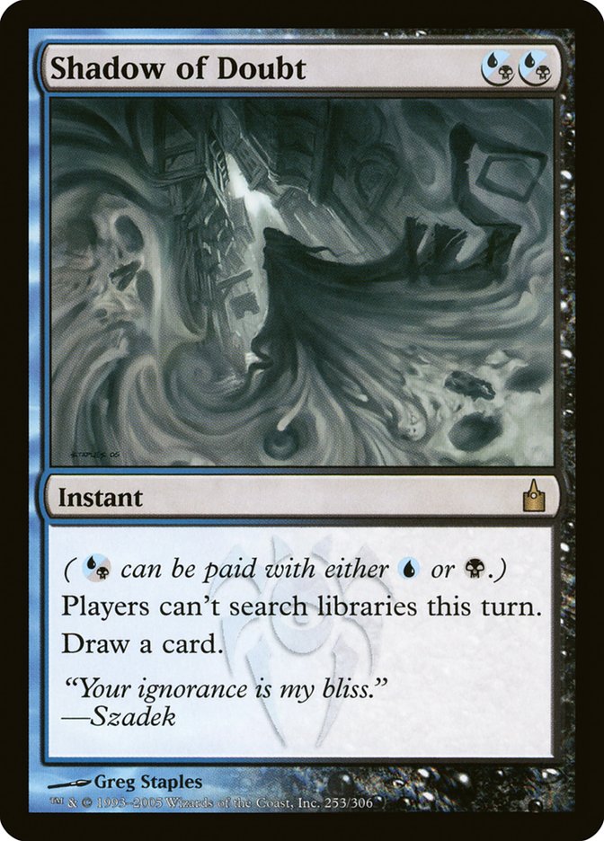 Shadow of Doubt [Ravnica: City of Guilds] | Game Master's Emporium (The New GME)
