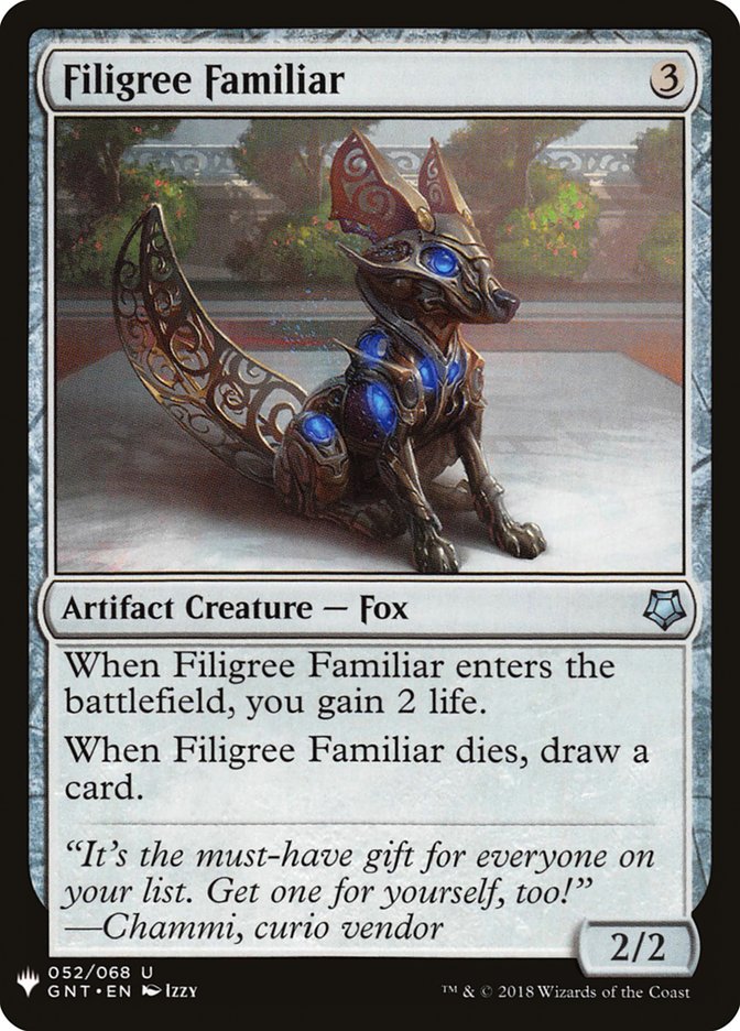 Filigree Familiar [Mystery Booster] | Game Master's Emporium (The New GME)