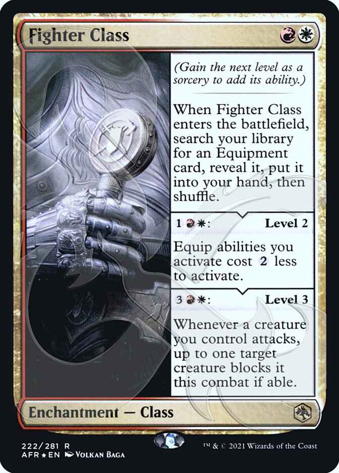 Fighter Class (Ampersand Promo) [Dungeons & Dragons: Adventures in the Forgotten Realms Promos] | Game Master's Emporium (The New GME)