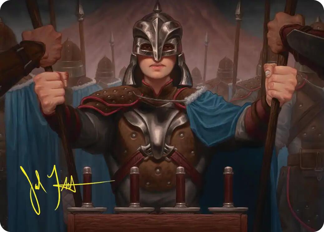Bard's Attendant Art Card (Gold-Stamped Signature) [The Hobbit Art Series] | Game Master's Emporium (The New GME)