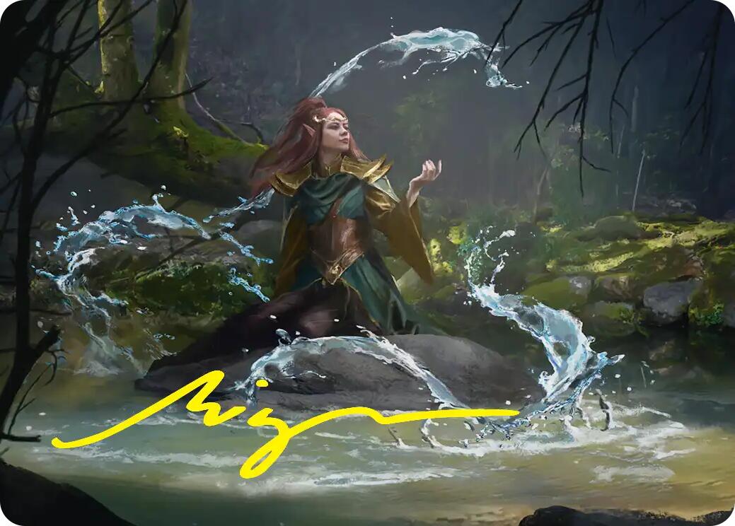 Mirkwood Meditator Art Card (Gold-Stamped Signature) [The Hobbit Art Series] | Game Master's Emporium (The New GME)