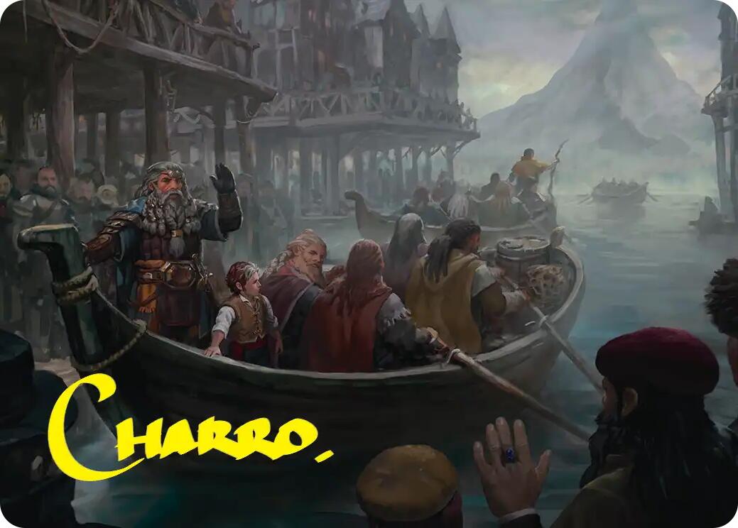 Uneasy Partings Art Card (Gold-Stamped Signature) [The Hobbit Art Series] | Game Master's Emporium (The New GME)