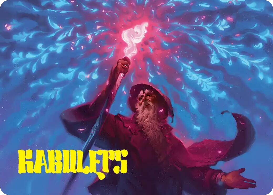 Wizard's Staff Art Card (Gold-Stamped Signature) [The Hobbit Art Series] | Game Master's Emporium (The New GME)