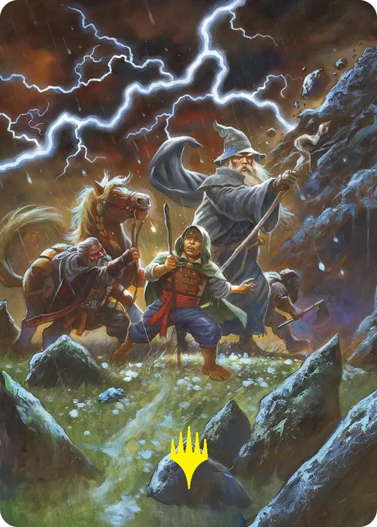 Call Forth the Tempest Art Card (Gold-Stamped) [The Hobbit Art Series] | Game Master's Emporium (The New GME)