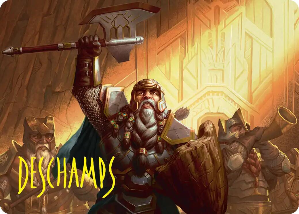 Thorin, Company's Leader Art Card (Gold-Stamped Signature) [The Hobbit Art Series] | Game Master's Emporium (The New GME)