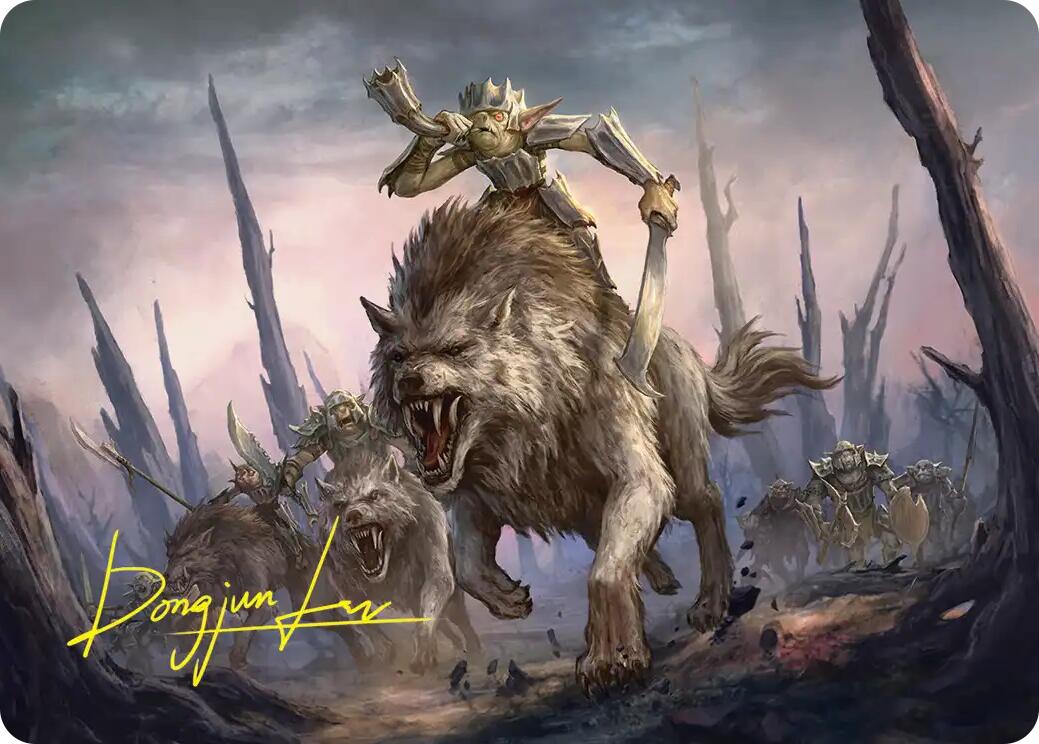 Signal the Onslaught Art Card (Gold-Stamped Signature) [The Hobbit Art Series] | Game Master's Emporium (The New GME)
