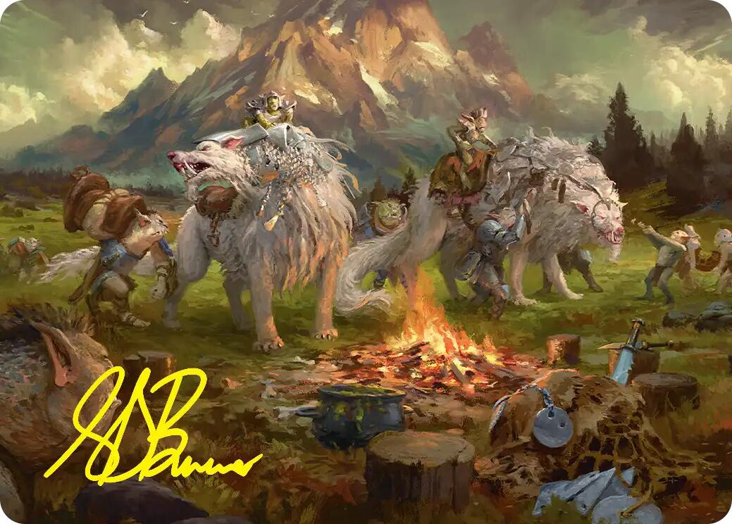 Mount Gundabad Mobilizes Art Card (Gold-Stamped Signature) [The Hobbit Art Series] | Game Master's Emporium (The New GME)