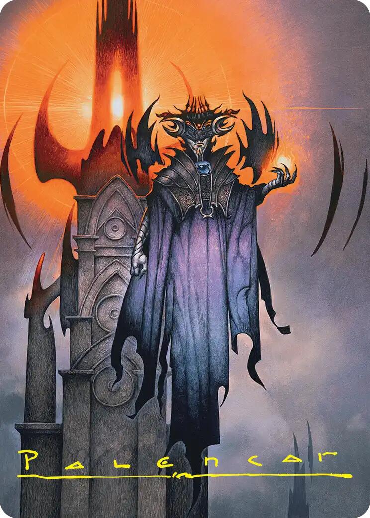 Sauron, the Lidless Eye Art Card (Gold-Stamped Signature) [The Hobbit Art Series] | Game Master's Emporium (The New GME)