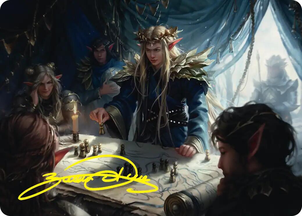 Thranduil the Strategist Art Card (Gold-Stamped Signature) [The Hobbit Art Series] | Game Master's Emporium (The New GME)