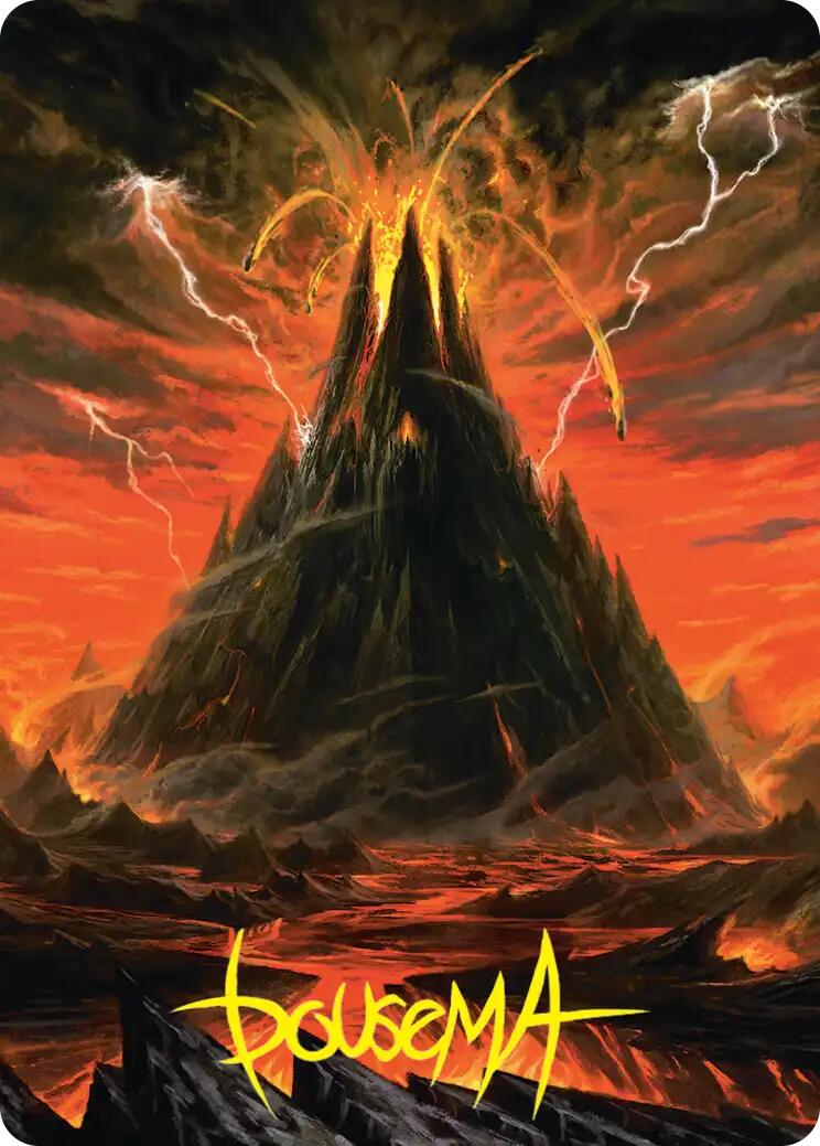 Mount Doom Art Card (Gold-Stamped Signature) [The Hobbit Art Series] | Game Master's Emporium (The New GME)