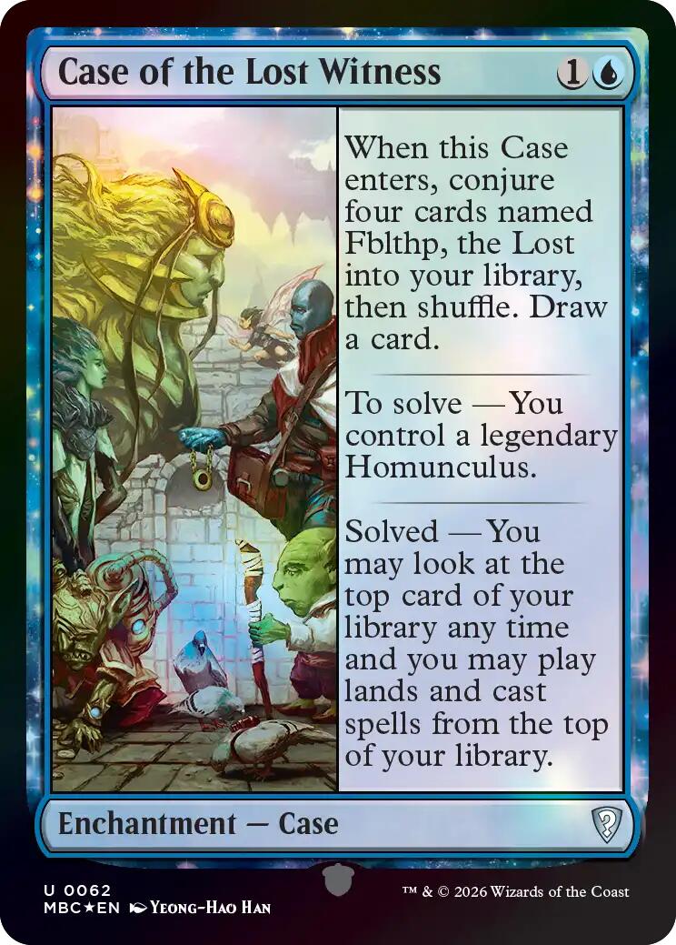 Case of the Lost Witness [Mystery Booster: Commander Edition] | Game Master's Emporium (The New GME)
