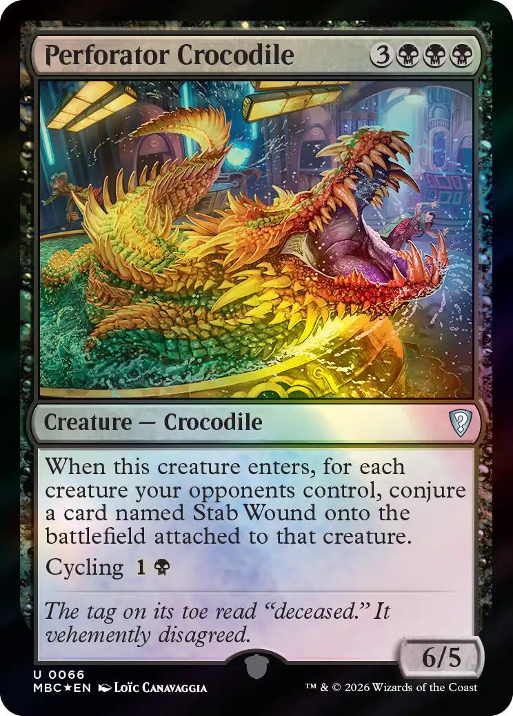 Perforator Crocodile [Mystery Booster: Commander Edition] | Game Master's Emporium (The New GME)