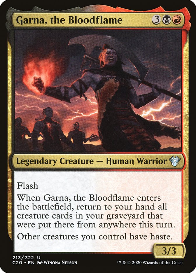 Garna, the Bloodflame [Commander 2020] | Game Master's Emporium (The New GME)