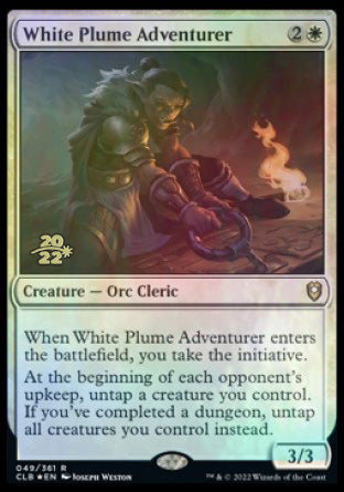 White Plume Adventurer [Commander Legends: Battle for Baldur's Gate Prerelease Promos] | Game Master's Emporium (The New GME)