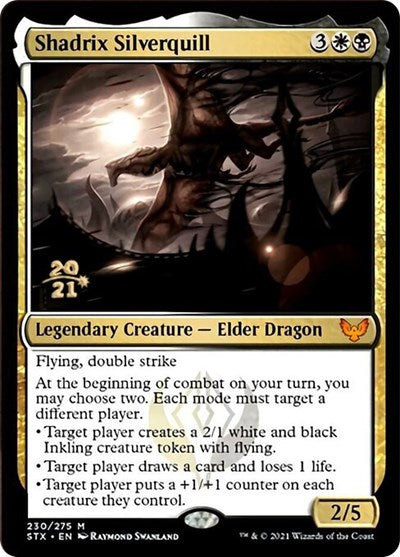 Shadrix Silverquill [Strixhaven: School of Mages Prerelease Promos] | Game Master's Emporium (The New GME)