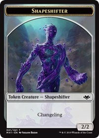 Shapeshifter (001) // Wrenn and Six Emblem (021) Double-Sided Token [Modern Horizons Tokens] | Game Master's Emporium (The New GME)