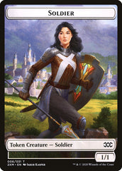 Beast // Soldier Double-Sided Token [Double Masters Tokens] | Game Master's Emporium (The New GME)