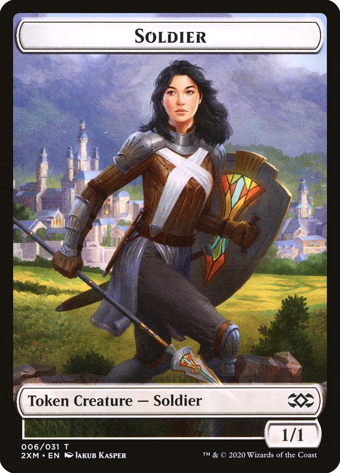 Copy // Soldier Double-Sided Token [Double Masters Tokens] | Game Master's Emporium (The New GME)