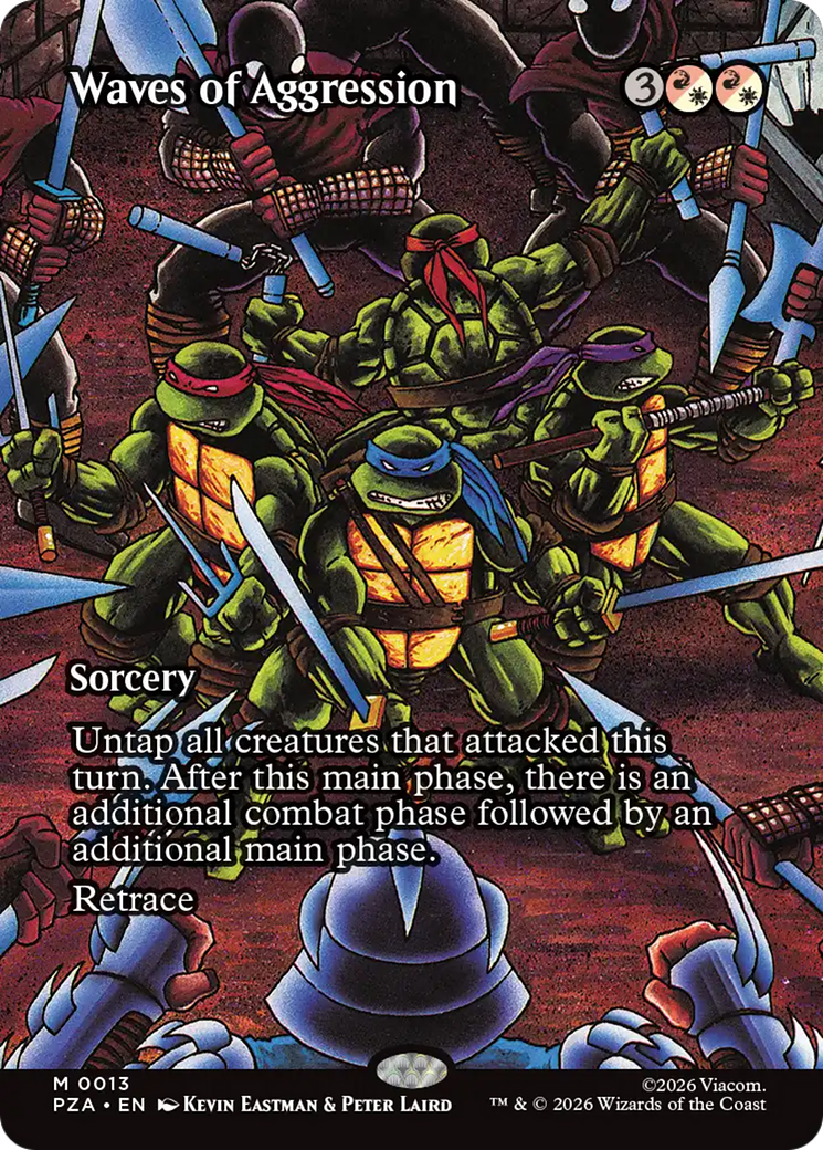 Waves of Aggression (Borderless) [Teenage Mutant Ninja Turtles Eternal-Legal] | Game Master's Emporium (The New GME)