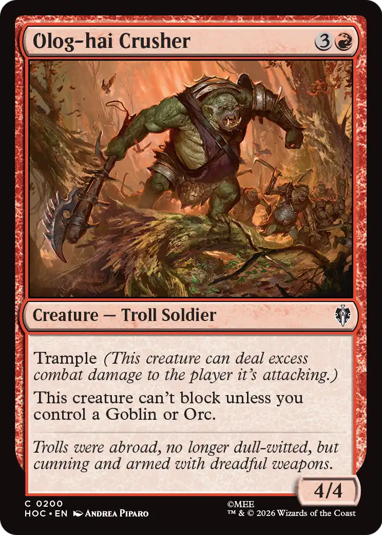 Olog-hai Crusher [The Hobbit: Eternal-Legal] | Game Master's Emporium (The New GME)