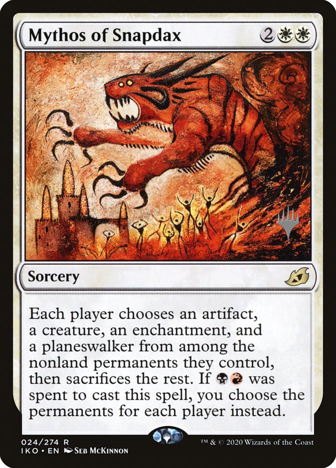 Mythos of Snapdax (Promo Pack) [Ikoria: Lair of Behemoths Promos] | Game Master's Emporium (The New GME)