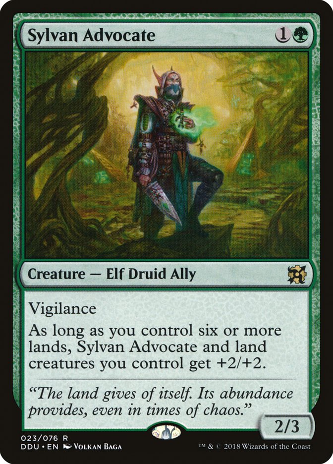 Sylvan Advocate [Duel Decks: Elves vs. Inventors] | Game Master's Emporium (The New GME)