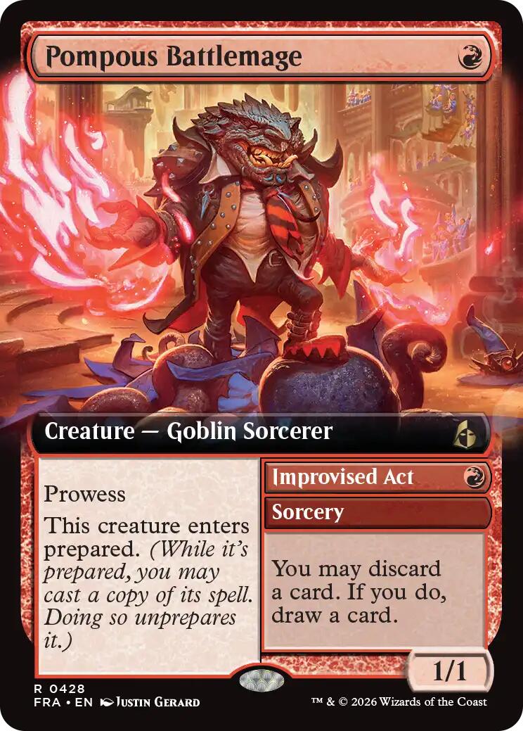 Pompous Battlemage (Extended Art) [Reality Fracture] | Game Master's Emporium (The New GME)