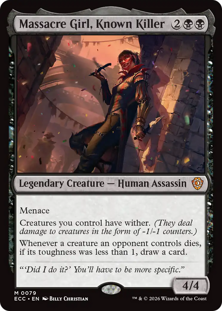 Massacre Girl, Known Killer [Lorwyn Eclipsed Commander] | Game Master's Emporium (The New GME)