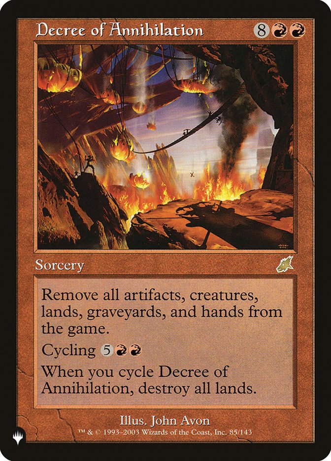 Decree of Annihilation [The List] | Game Master's Emporium (The New GME)