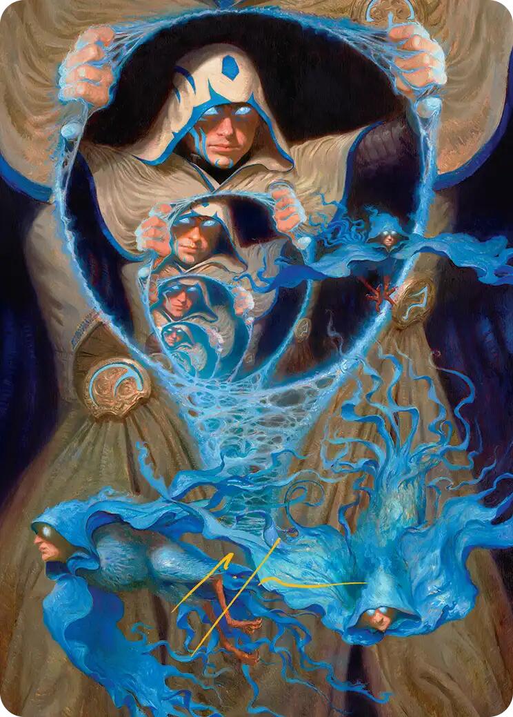 The Theorist, Jace Beleren Art Card (Gold-Stamped Signature) [Reality Fracture Art Series] | Game Master's Emporium (The New GME)