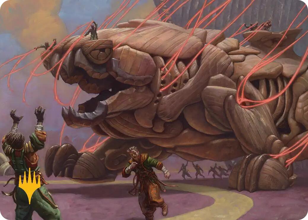 Craterclaw Colossus Art Card (Gold-Stamped) [Reality Fracture Art Series] | Game Master's Emporium (The New GME)