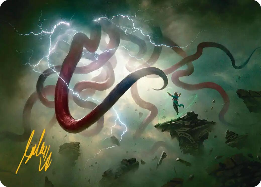 Omnipresence Art Card (Gold-Stamped Signature) [Reality Fracture Art Series] | Game Master's Emporium (The New GME)