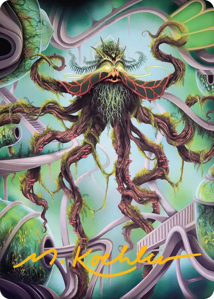 Verdant Kraken Art Card (Gold-Stamped Signature) [Reality Fracture Art Series] | Game Master's Emporium (The New GME)