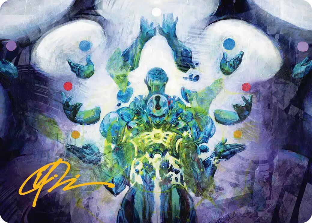 Avatar of Burgeoning Echoes Art Card (Gold-Stamped Signature) [Reality Fracture Art Series] | Game Master's Emporium (The New GME)