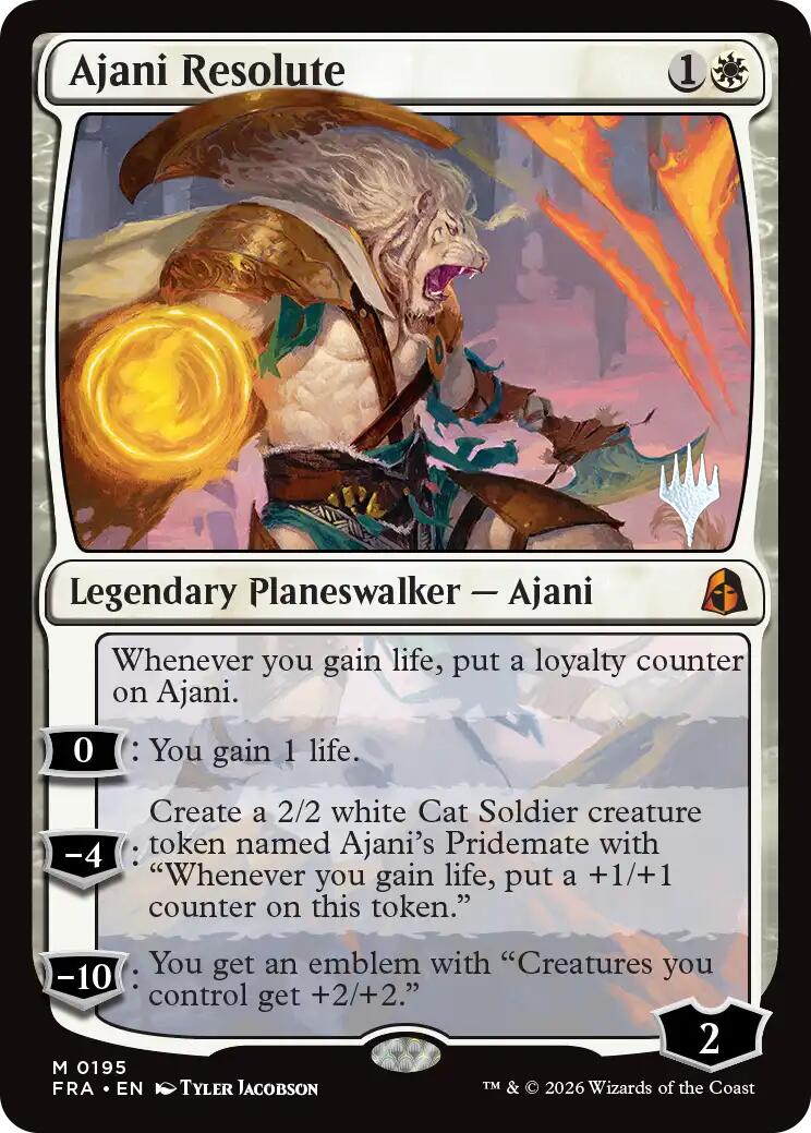 Ajani Resolute [Reality Fracture Promos] | Game Master's Emporium (The New GME)