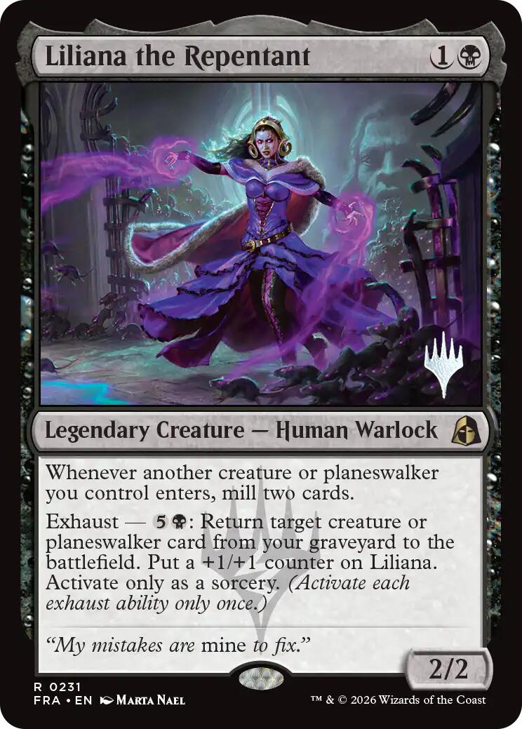 Liliana the Repentant [Reality Fracture Promos] | Game Master's Emporium (The New GME)