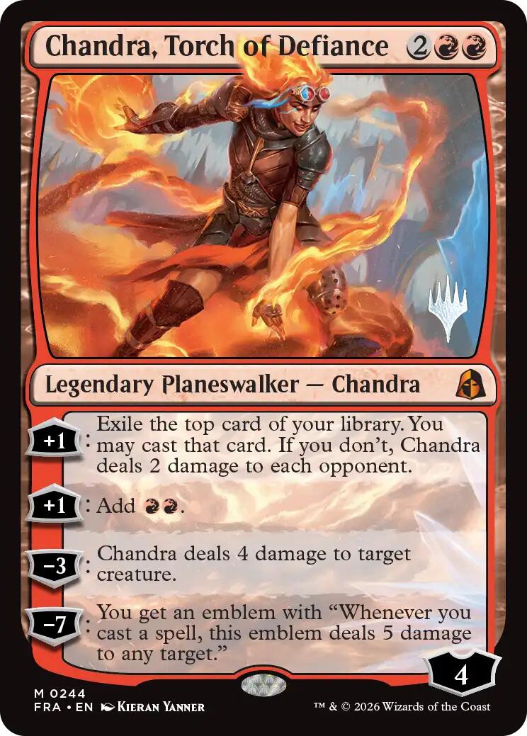 Chandra, Torch of Defiance [Reality Fracture Promos] | Game Master's Emporium (The New GME)